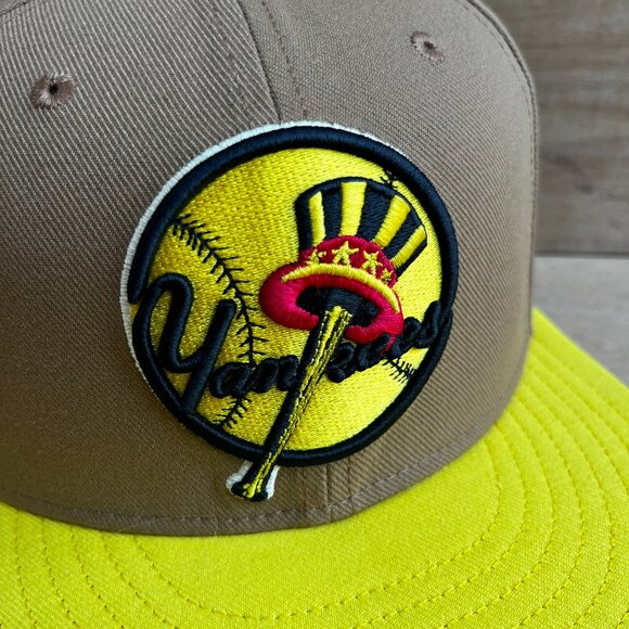 MITCHELL & NESS TOPPS NEW YORK YANKEES FITTED 7 3/8 HAT Structured NEW - Picture 2 of 6